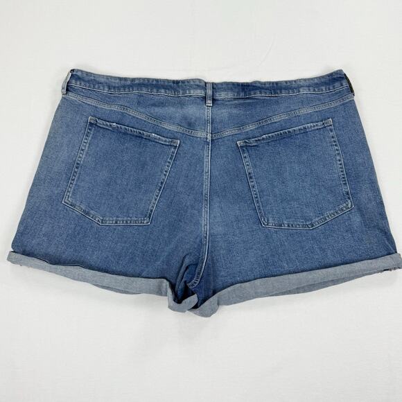 Old Navy Plus Women’s OG Straight High Rise Jean Denim Short 28 4X Blue - Picture 6 of 14